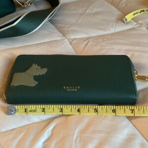 Radley London Forest Green Wallet with Gold Details